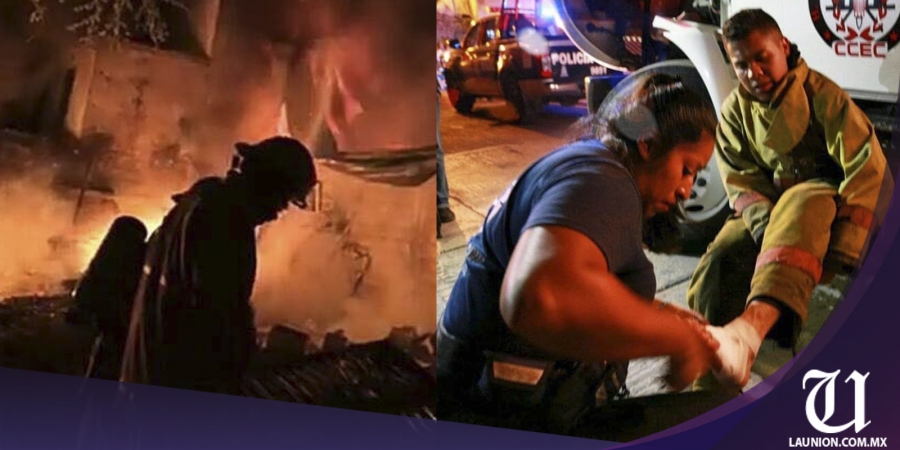 Fuerte incendio en la bodega de una tapicería, en Jiutepec
