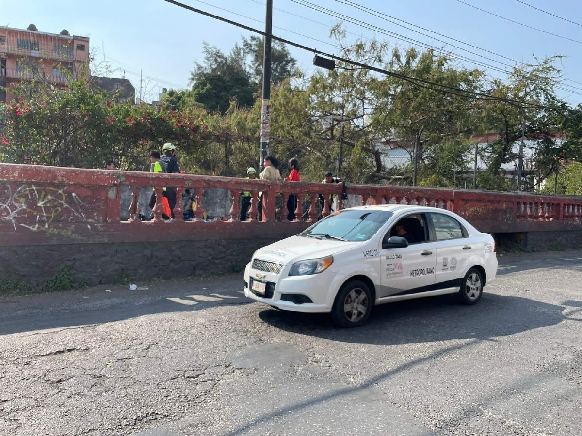Resultó herido al caerse a la barranca de Amanalco