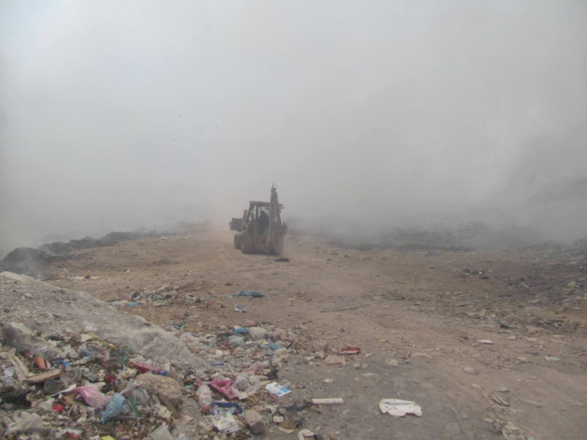 Se incendia el basurero municipal de Tlaquiltenango