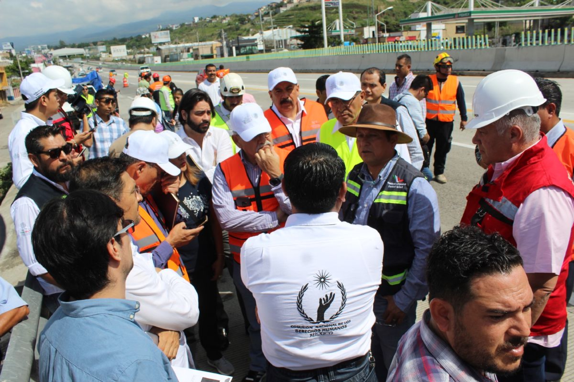 Supervisa CNDH zonas de riesgo del Paso Exprés