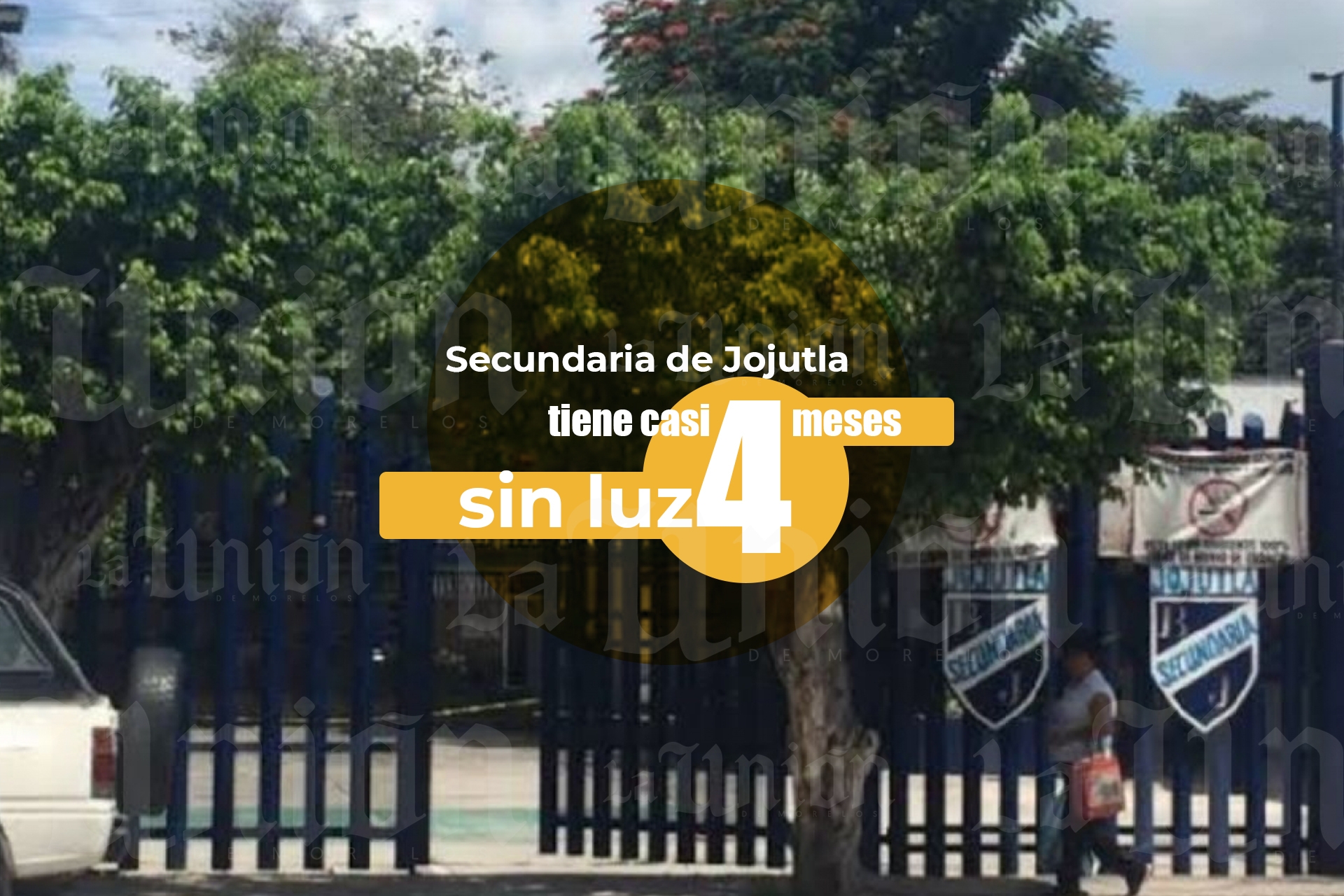 Secundaria de Jojutla tiene casi cuatro meses sin luz