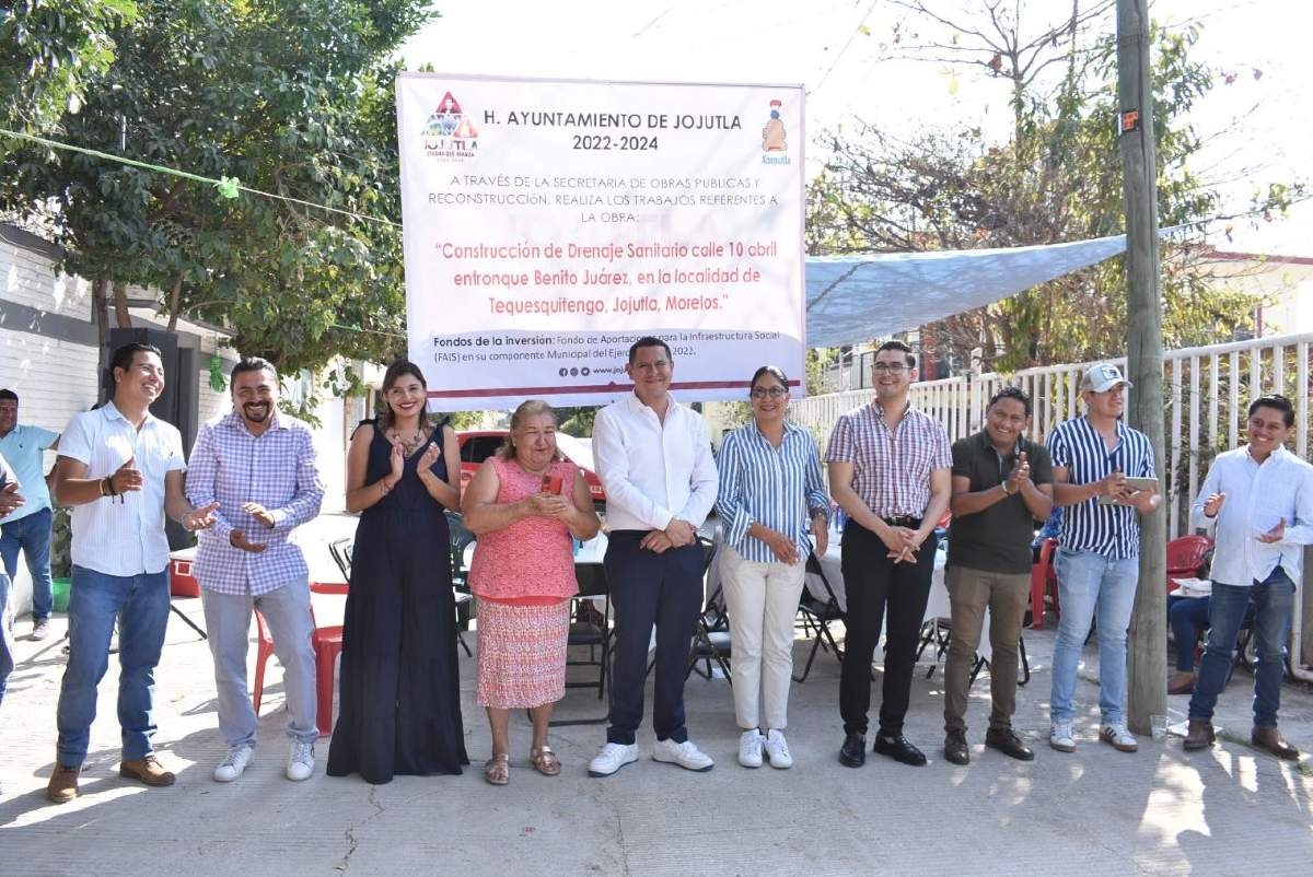 Inauguran obra de drenaje sanitario en Tequesquitengo