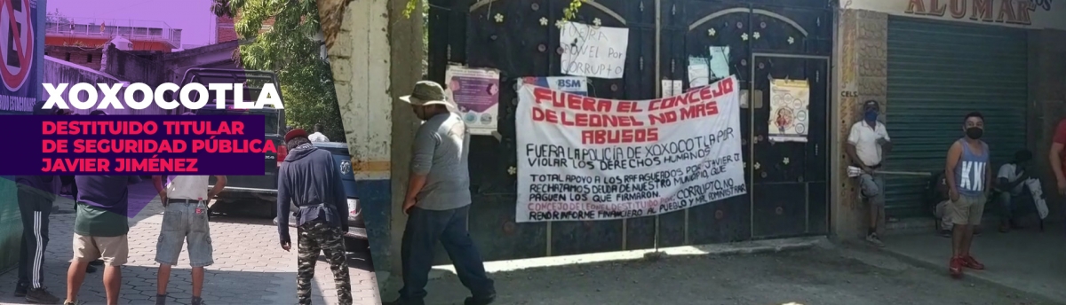 Destituyen al titular de Seguridad Pública de Xoxocotla