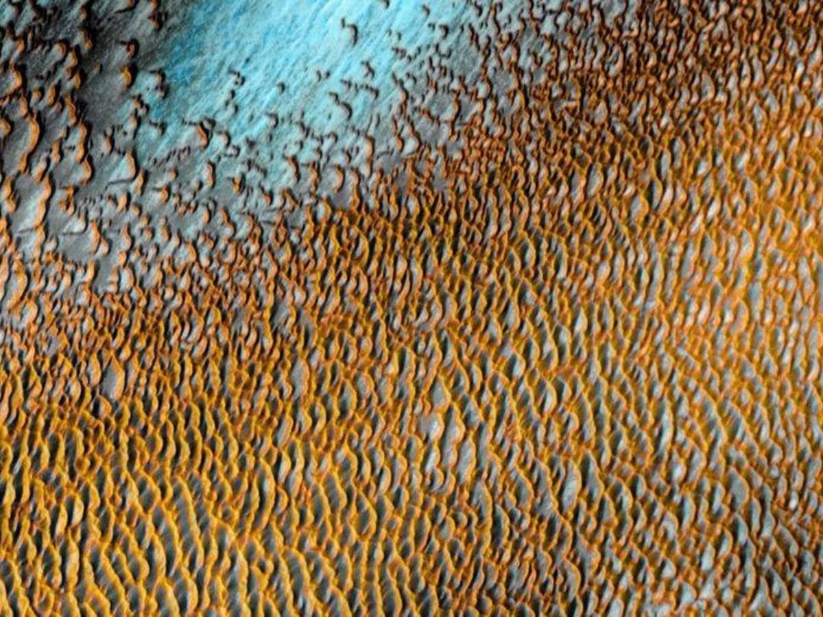 La NASA publica una imagen del 'mar de dunas' de Marte por los 20 años del Odyssey