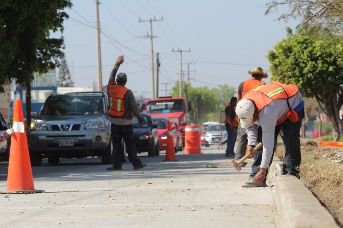 Lista, primera etapa de pavimentación del bulevar Cuauhnáhuac