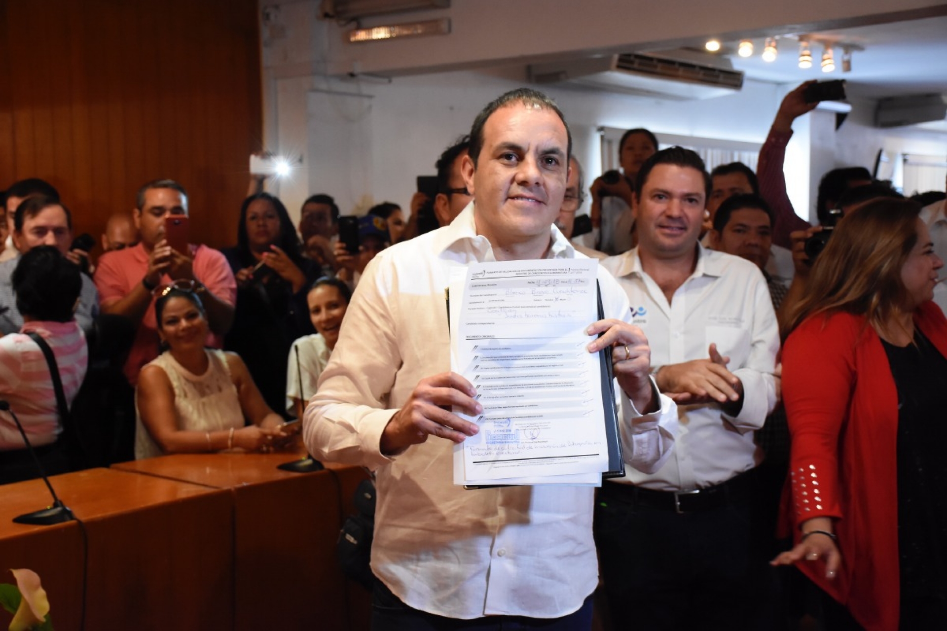 Cuauhtémoc Blanco se registró como candidato de “Juntos Haremos Historia”