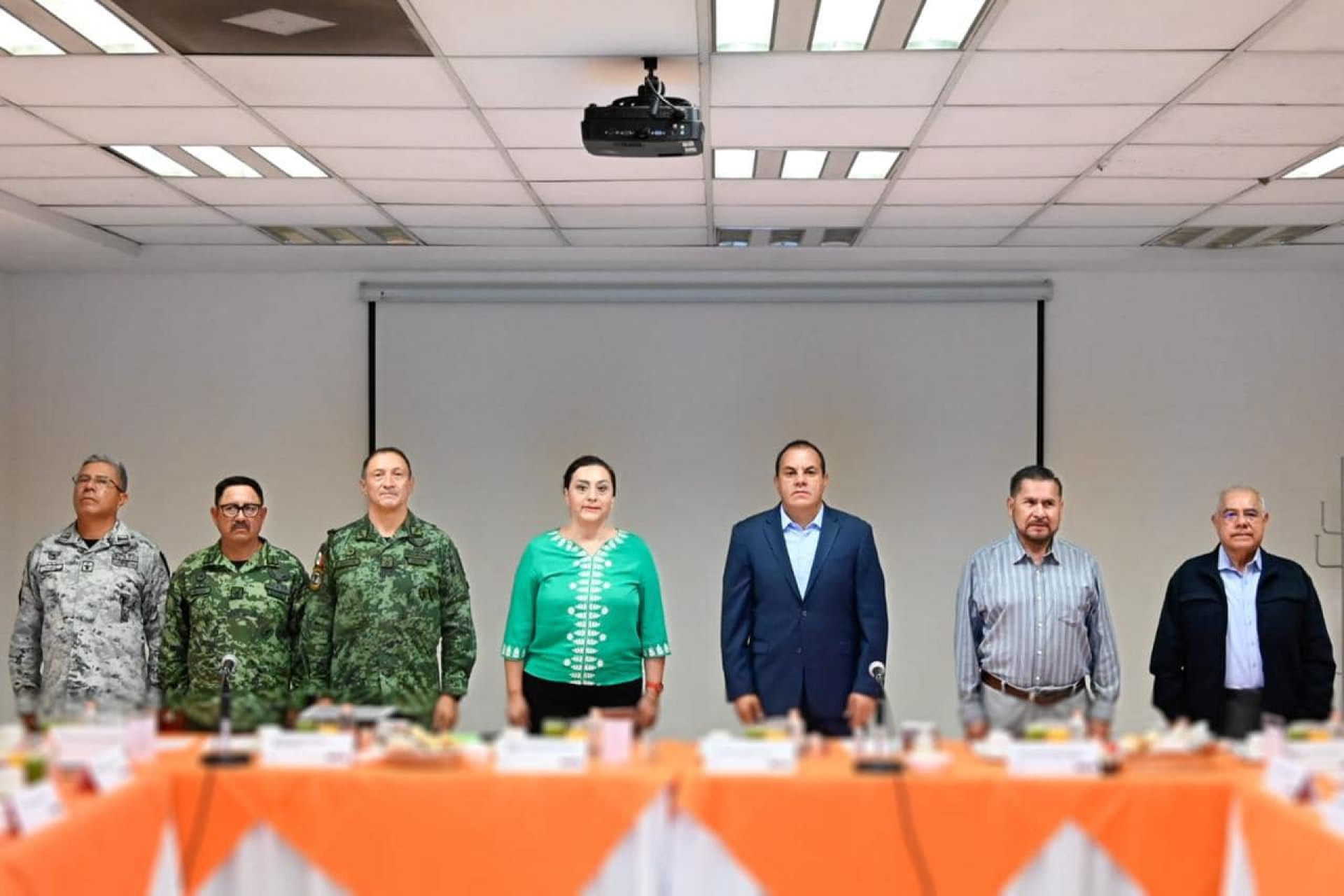 Realizan reunión de la Mesa de Seguridad en instalaciones de Guardia Nacional en Morelos