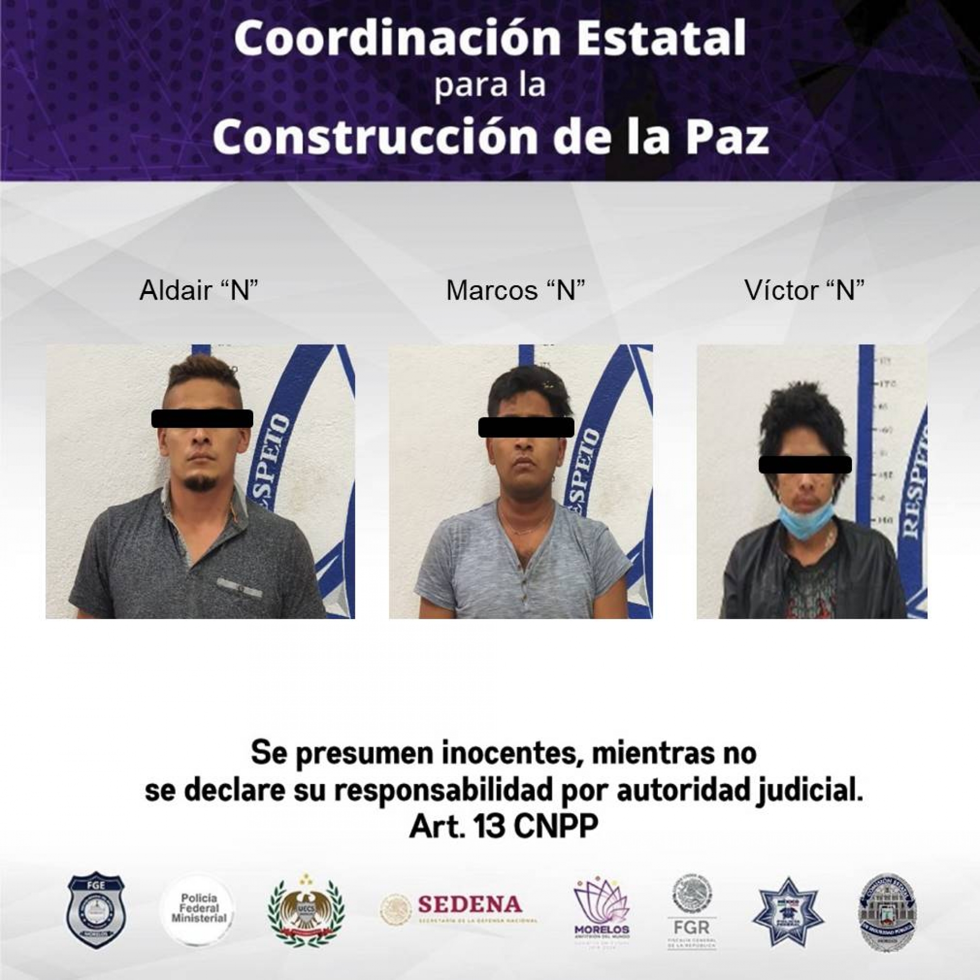 Atrapan a tres jóvenes acusados de asaltar un minisúper