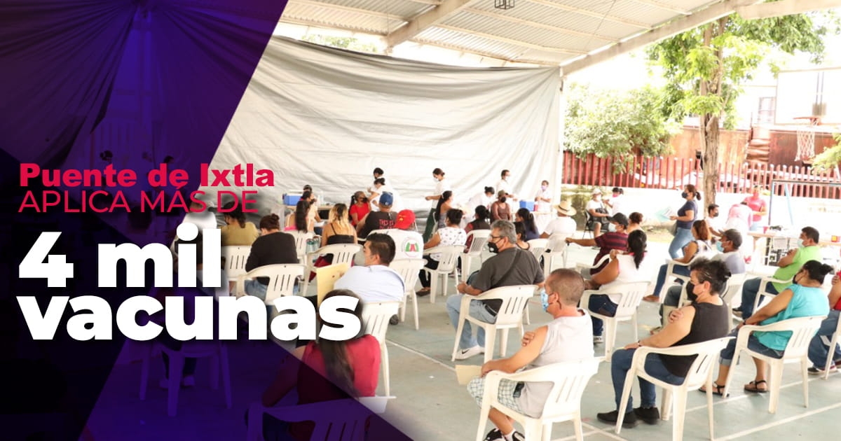 Aplican más de cuatro mil vacunas a ixtlecos de entre 40 y 49 años