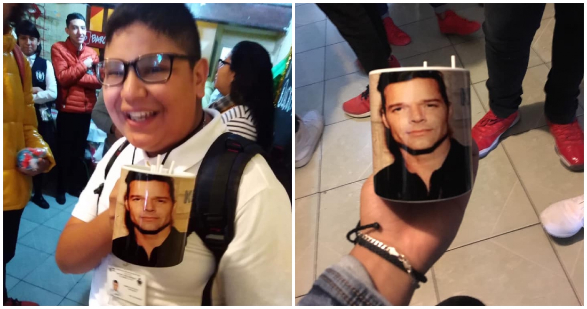 Un joven pide una taza de Rick y Morty en un intercambio y recibe una de Ricky Martin