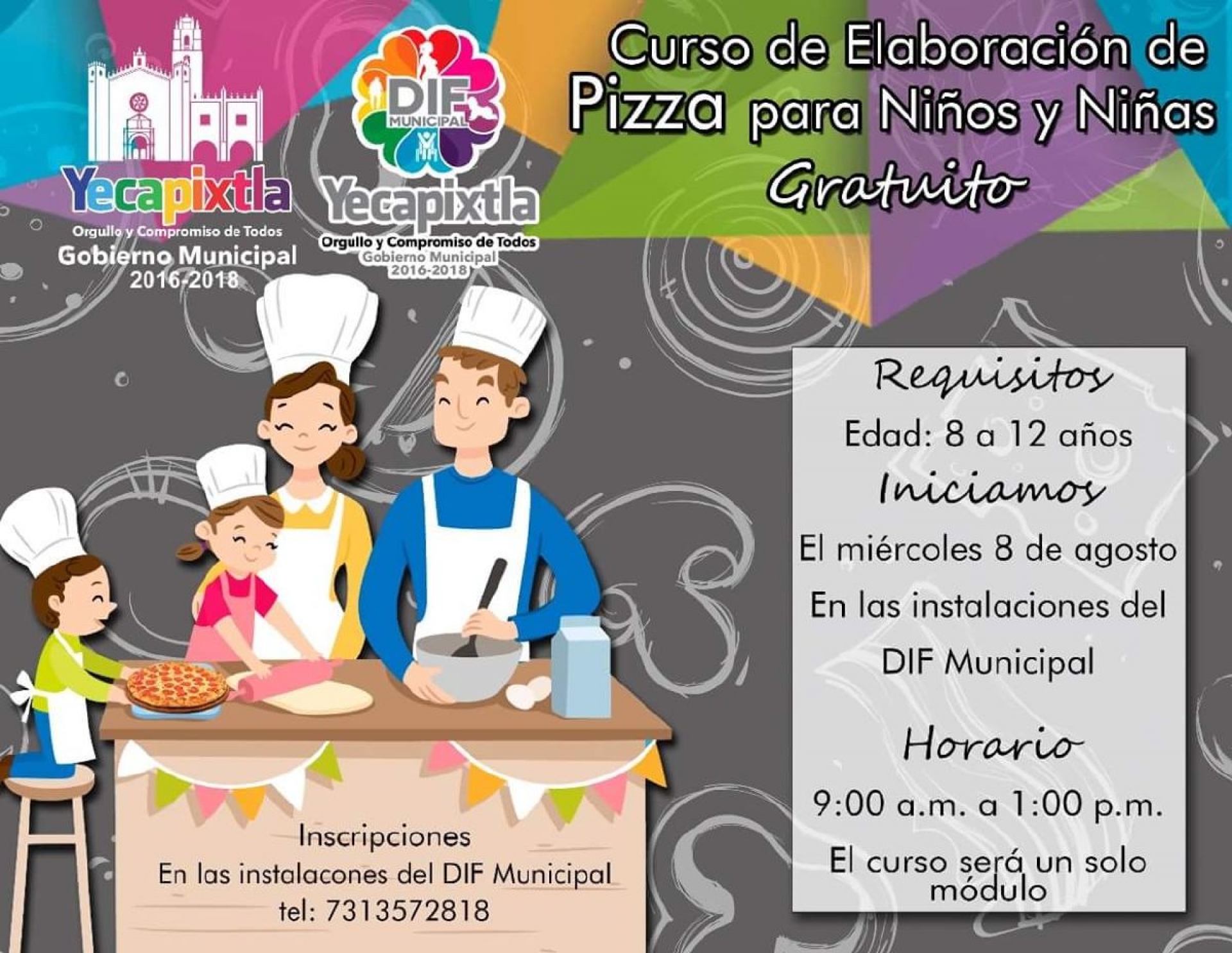 Impartirá Ayuntamiento de Yecapixtla curso de elaboración de pizzas