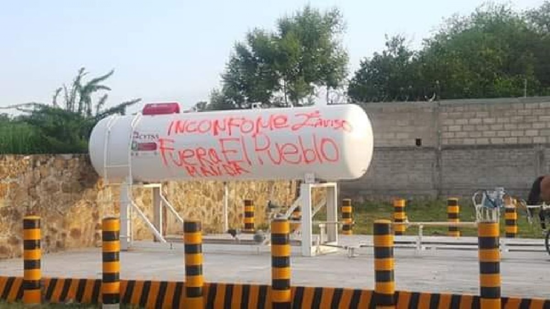Gasera causa inquietud entre la población de Tehuixtla