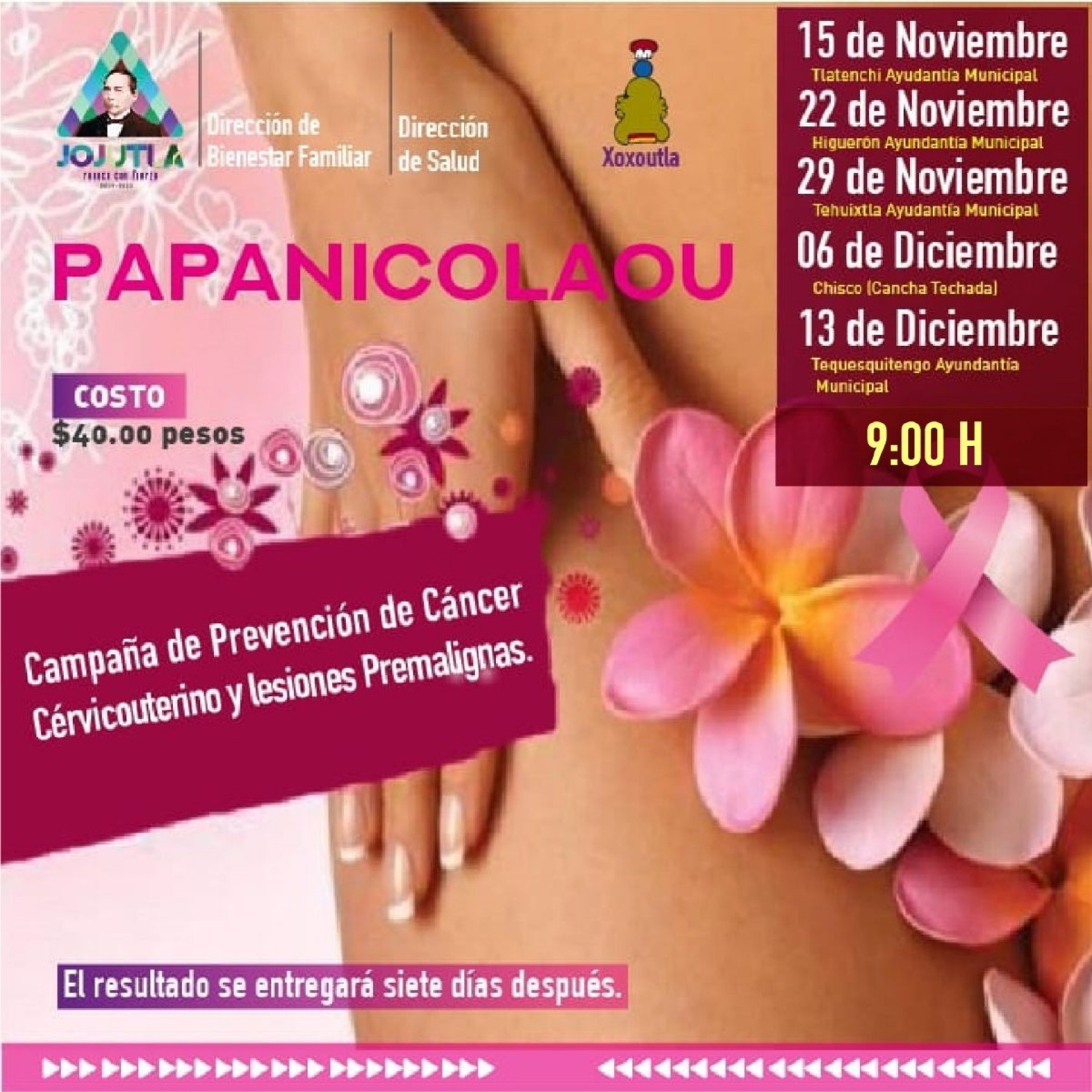 Realizarán campaña en colonias de Jojutla para detectar cáncer cérvico uterino