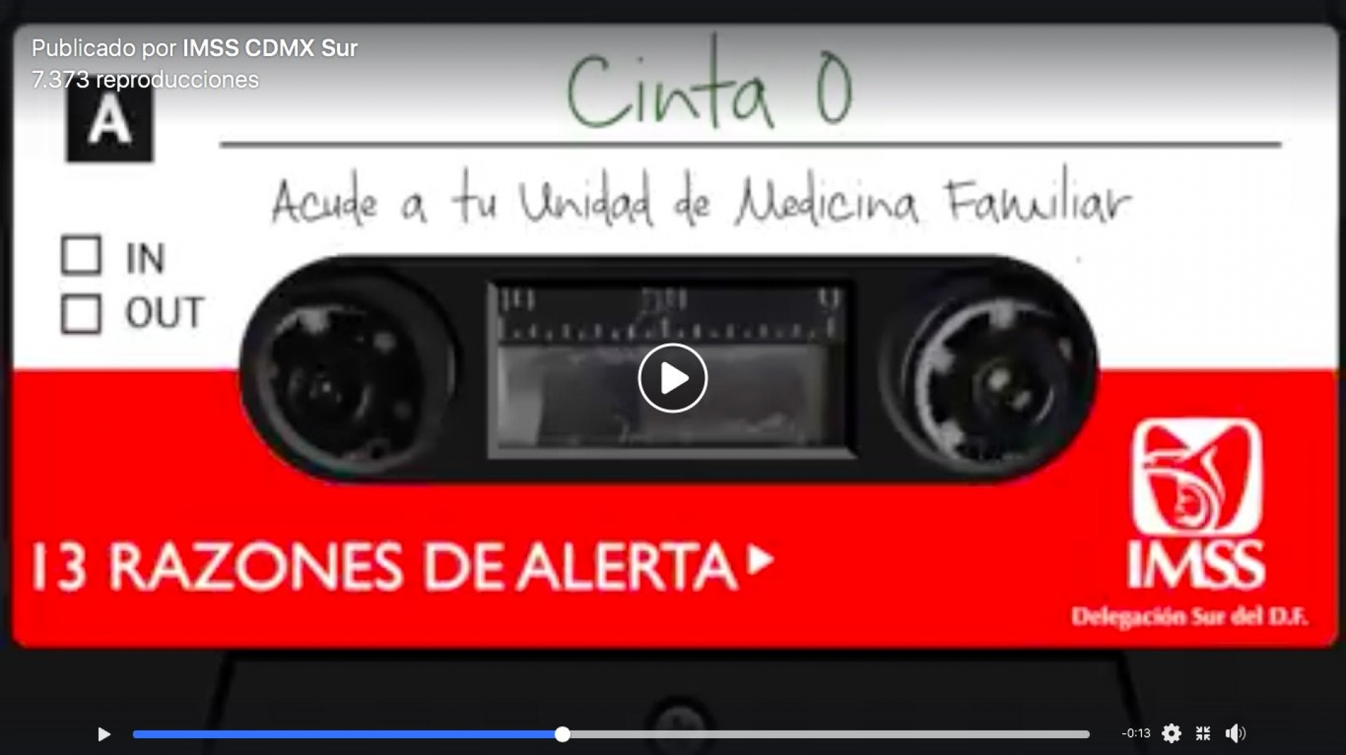 El IMSS retoma '13 Reasons Why' en esta publicación contra el suicidio
