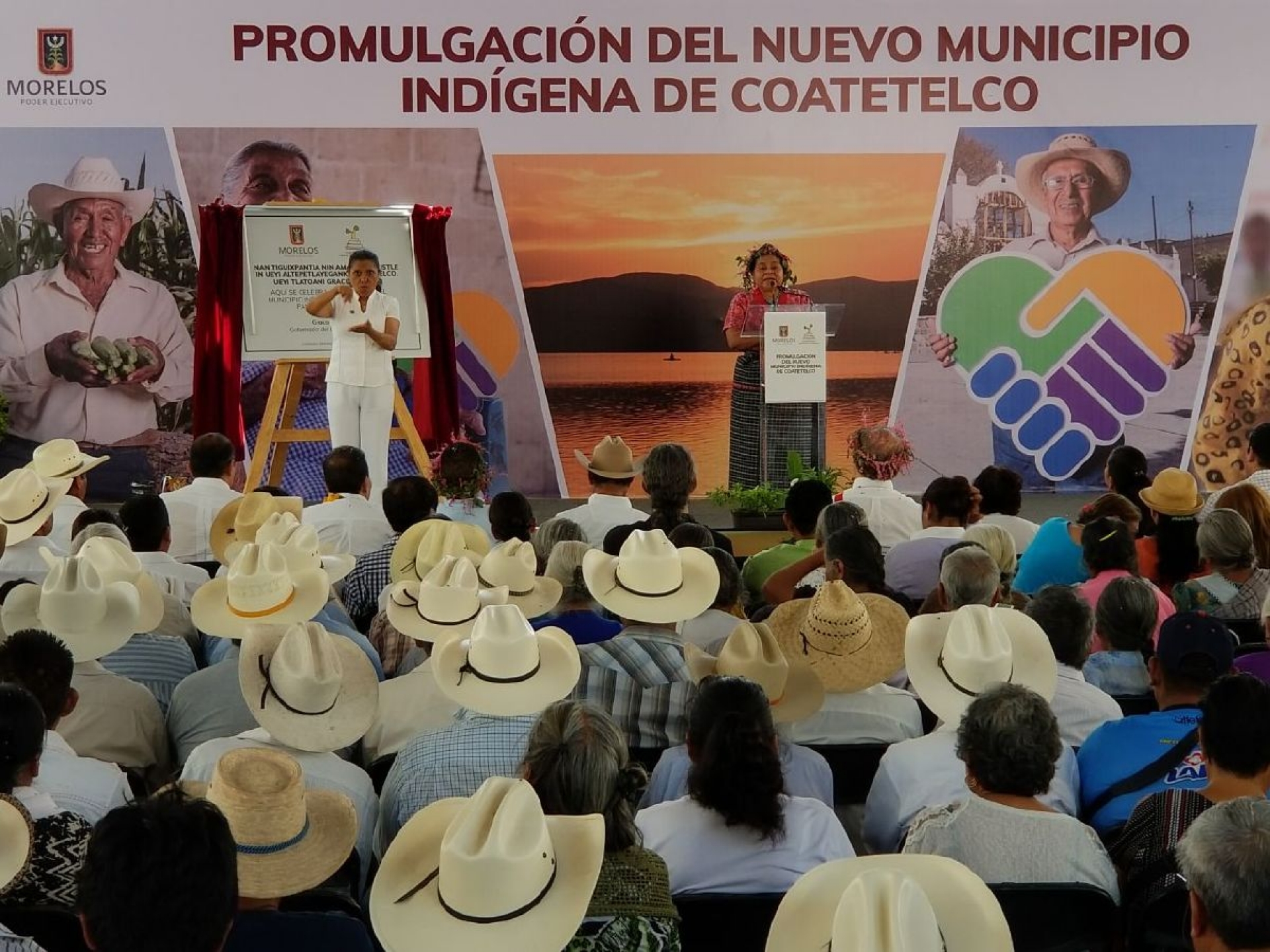 Exhorta Rigoberta Menchú a Coatetelco a trabajar acorde a los principios indígenas