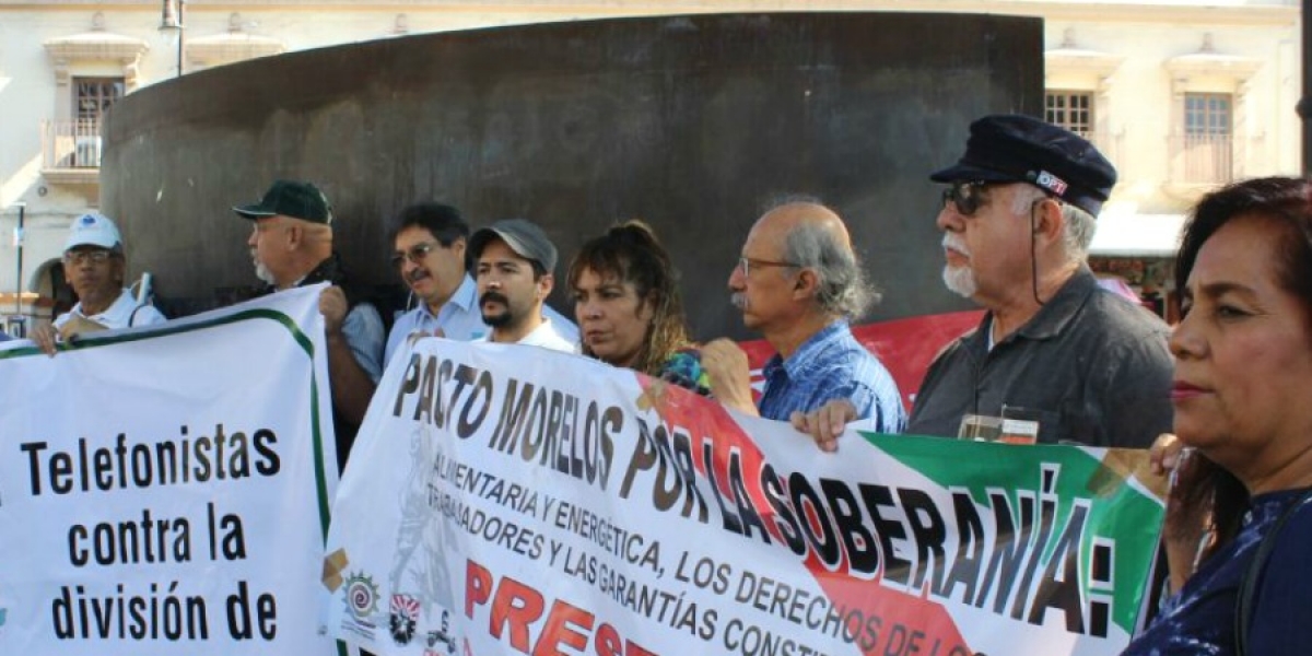 Apoyarán organizaciones del Pacto por la Soberanía Alimentaria al sindicato de telefonistas