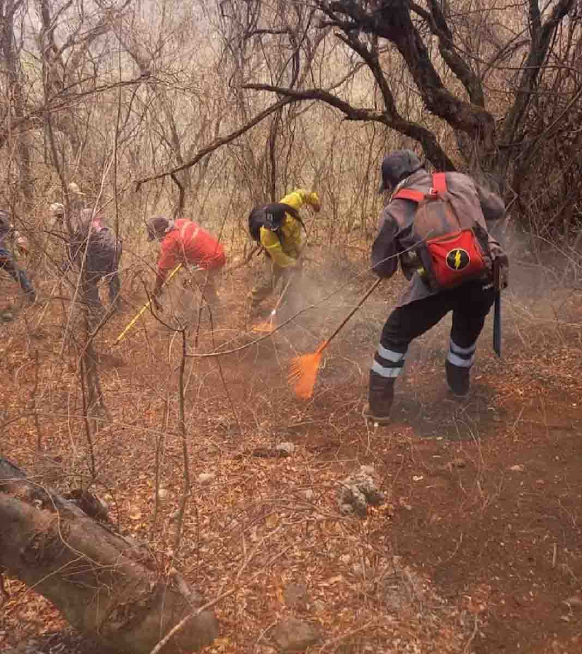 Desde hace tres días, combaten incendio en Casahuatlán