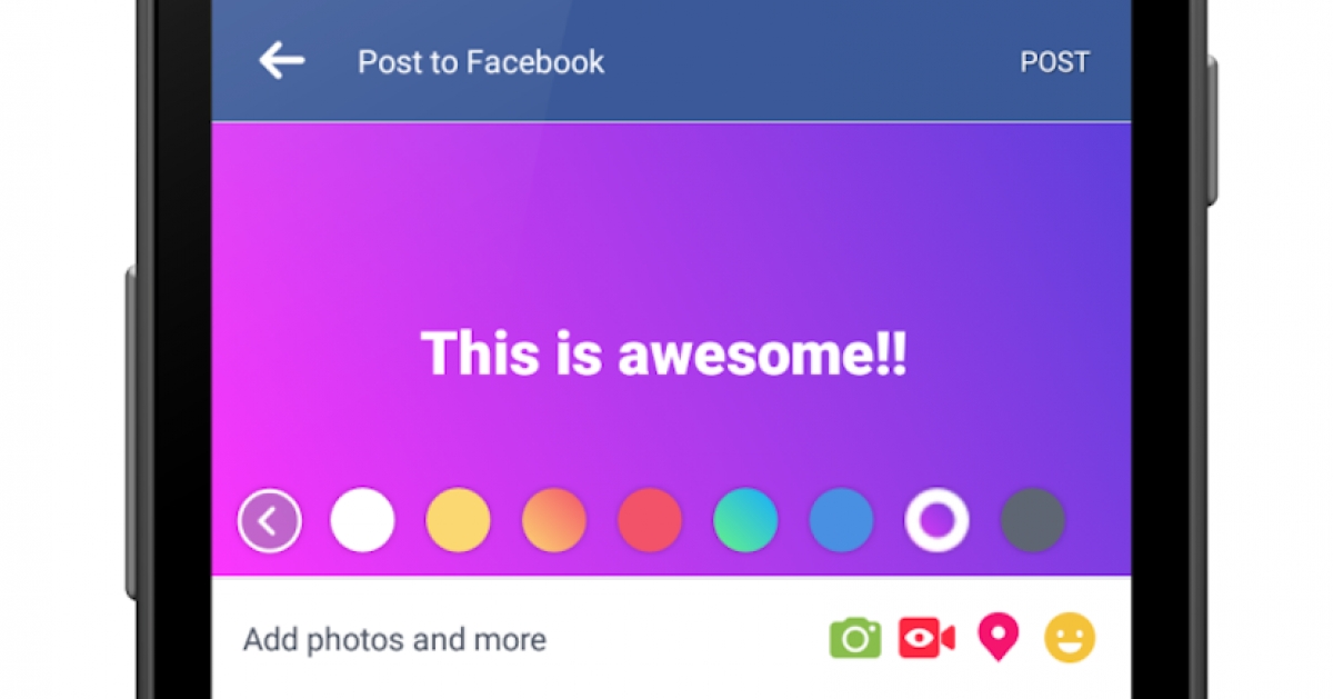 Cómo publicar estados a color en Facebook