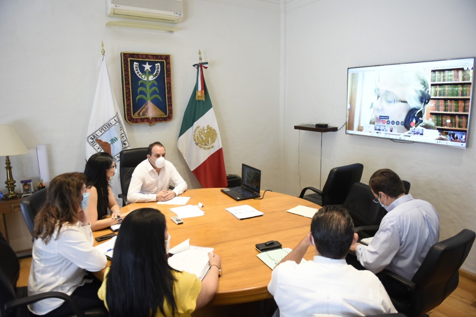 Analizan Cuauhtémoc Blanco y Gobierno de México estrategia para el regreso de la actividad económica