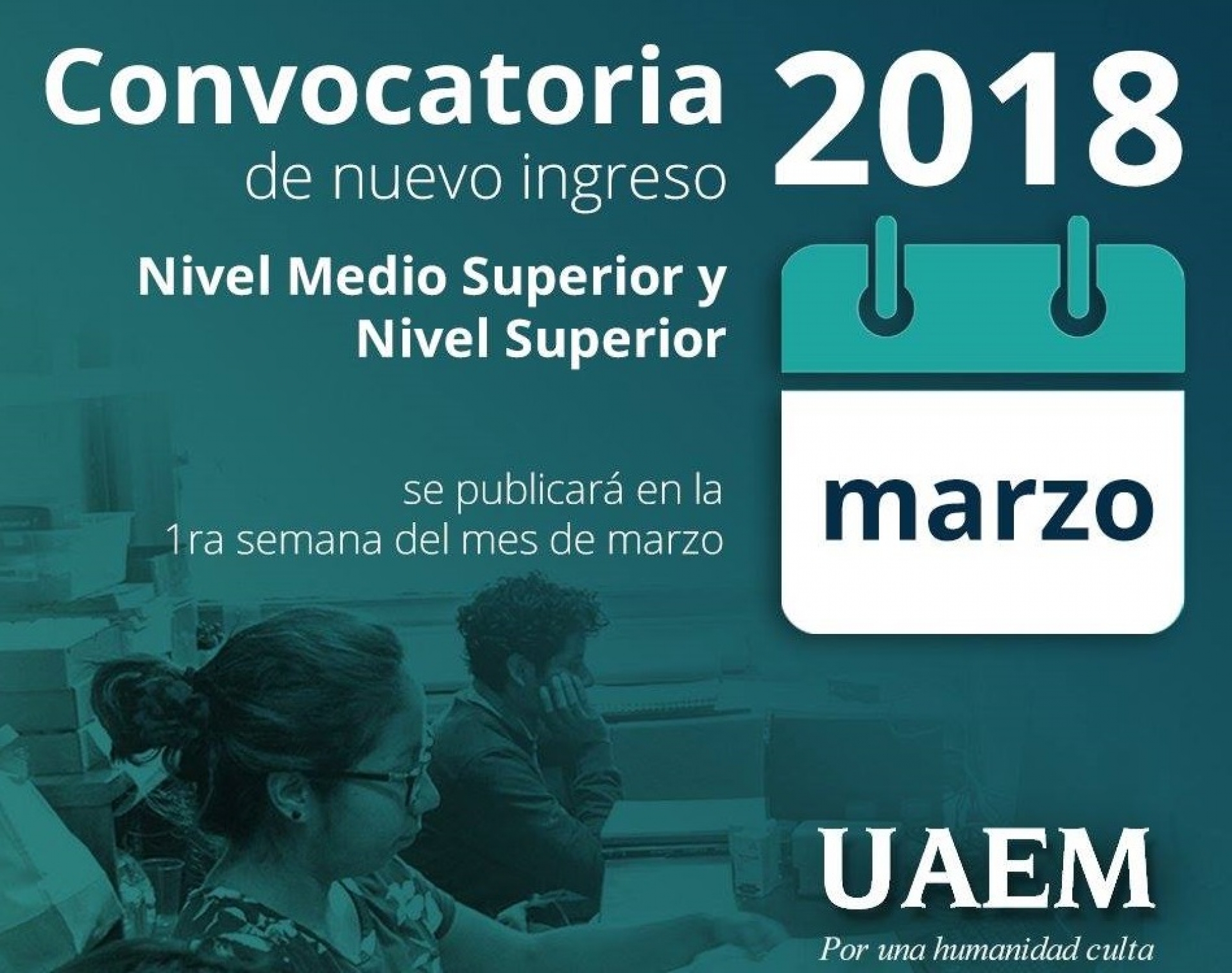 Publica la UAEM la convocatoria de ingreso a sus preparatorias