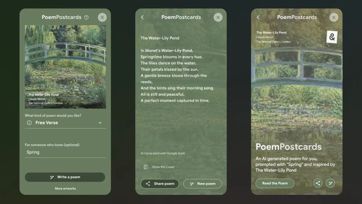 Poem Postcards: Google fusiona arte e inteligencia artificial