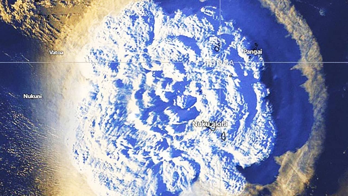 Erupción del volcán de Tonga, la más ruidosa del mundo desde 1883