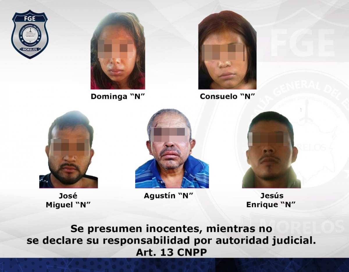 A proceso, dos mujeres y tres hombres por secuestro agravado en Puente de Ixtla