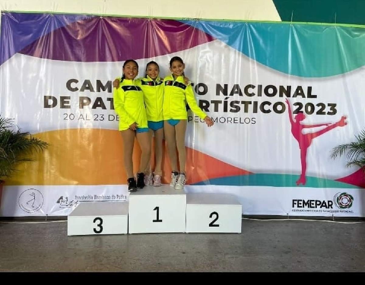 Once medallas para Morelos en campeonato de patinaje artístico