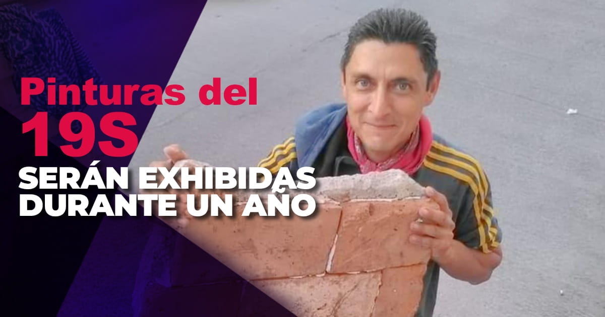 Pinturas sobre escombros del 19S serán exhibidos durante un año