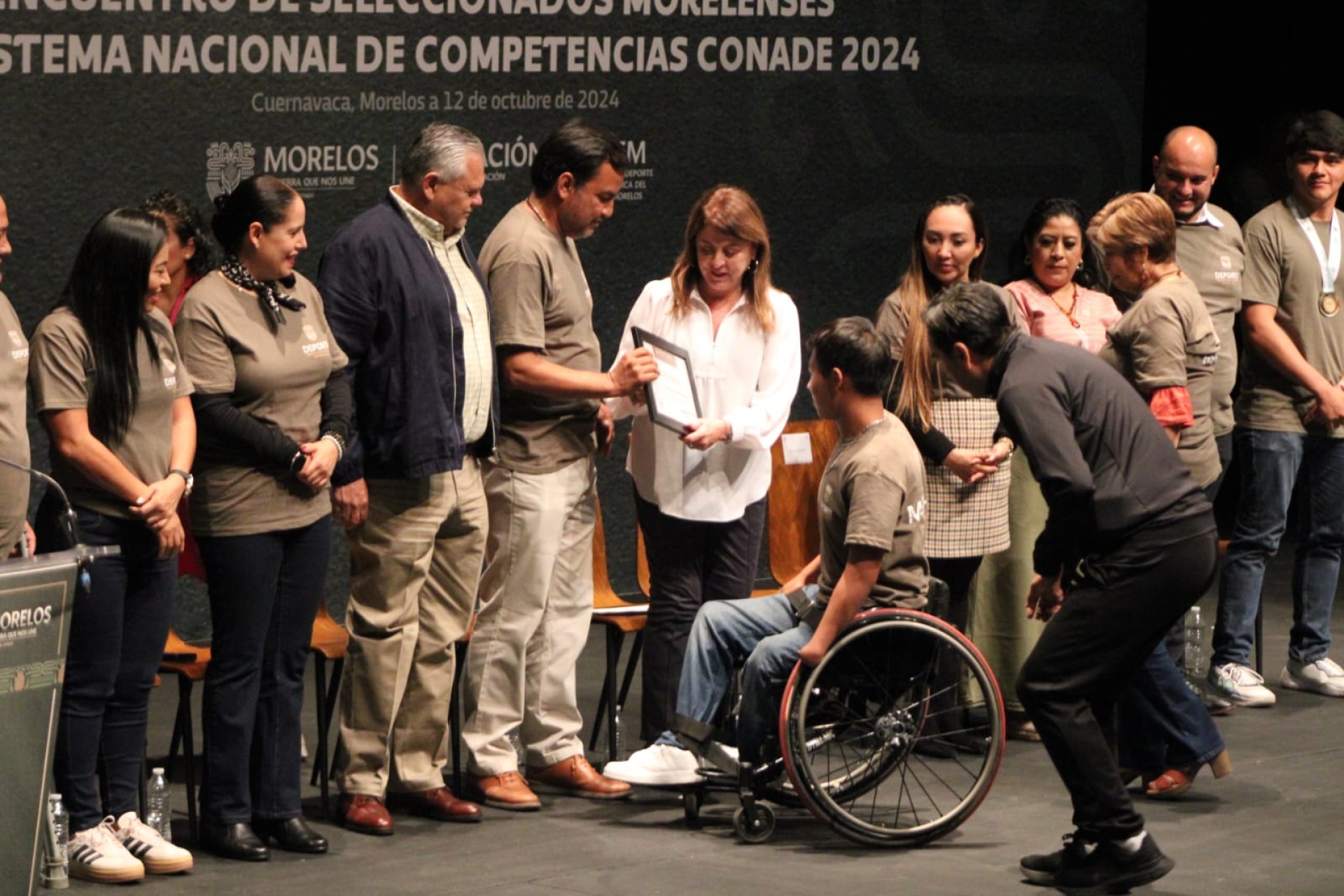 Encabeza gobernadora 'Encuentro de seleccionados morelenses del Sistema Nacional de Competencias Conade 2024'