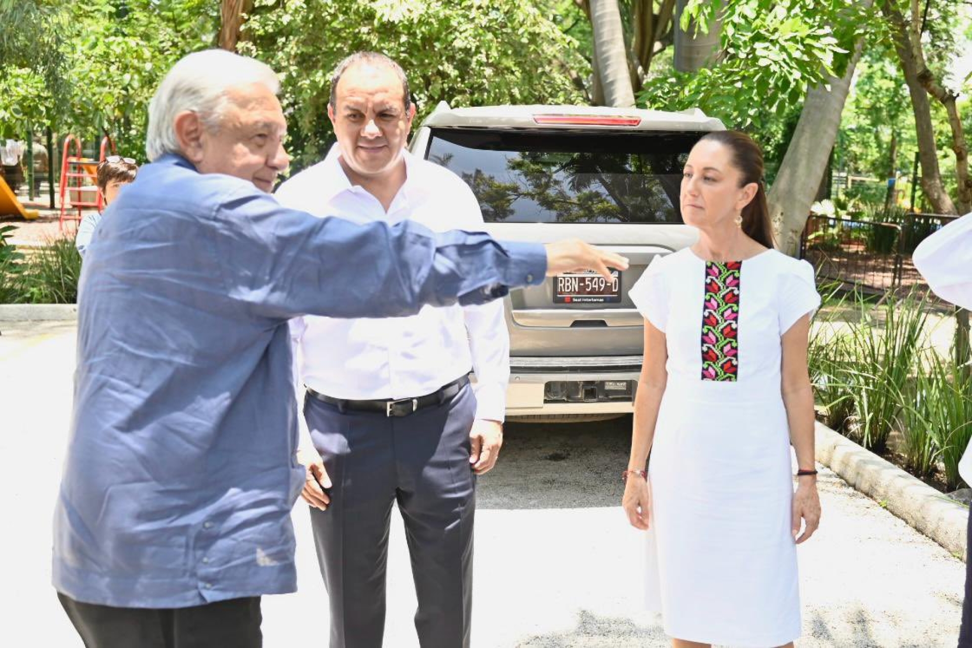 Se reúne gobernador Cuauhtémoc Blanco con AMLO y la presidenta electa Claudia Sheinbaum