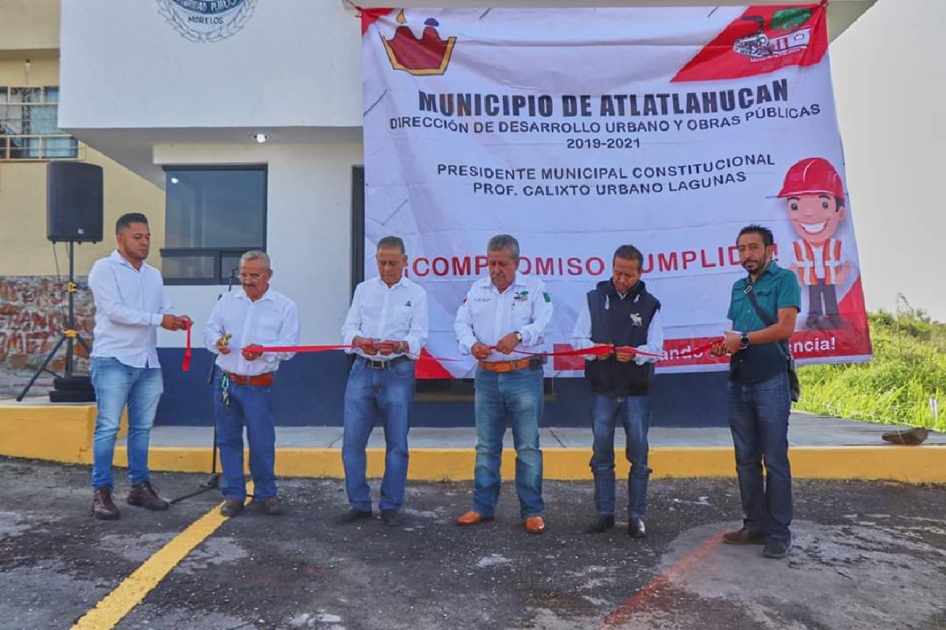 Inauguran módulo de seguridad en San Juan Texcalpan