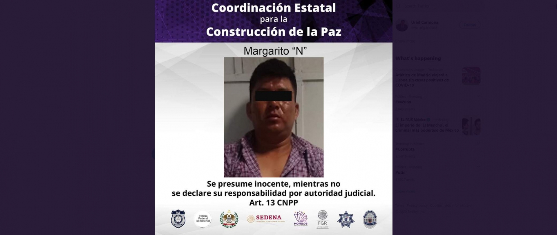 Llega ebrio a casa de su expareja y la amenaza de muerte
