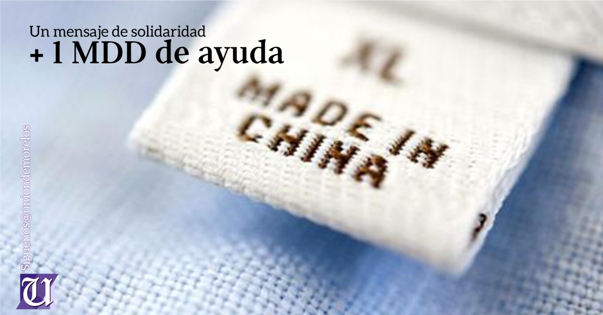 China envía más de un millón de dólares de ayuda humanitaria a México