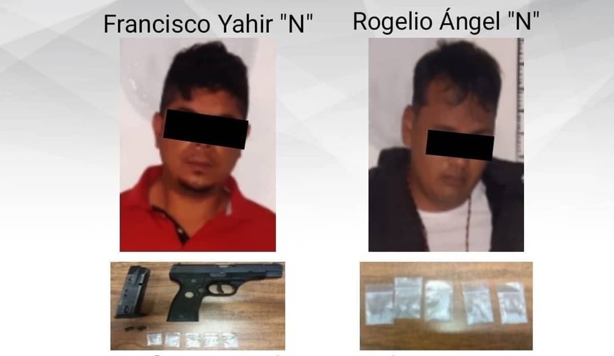 Transportaban un arma y "cristal" en un auto