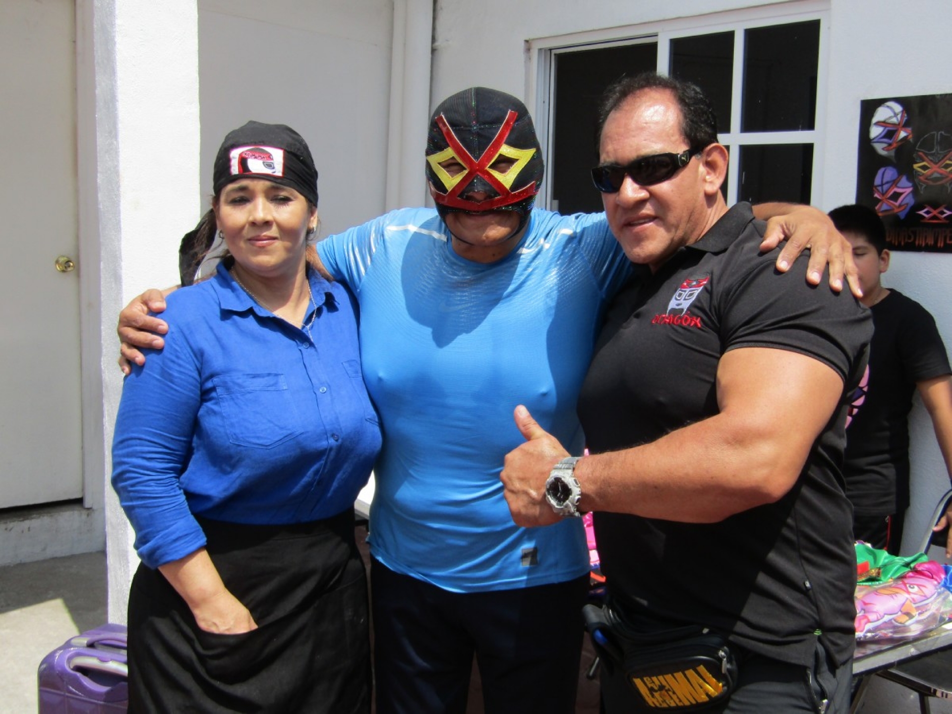 Villano IV, presente en la Expo de Máscaras de Leyendas de la Lucha Libre