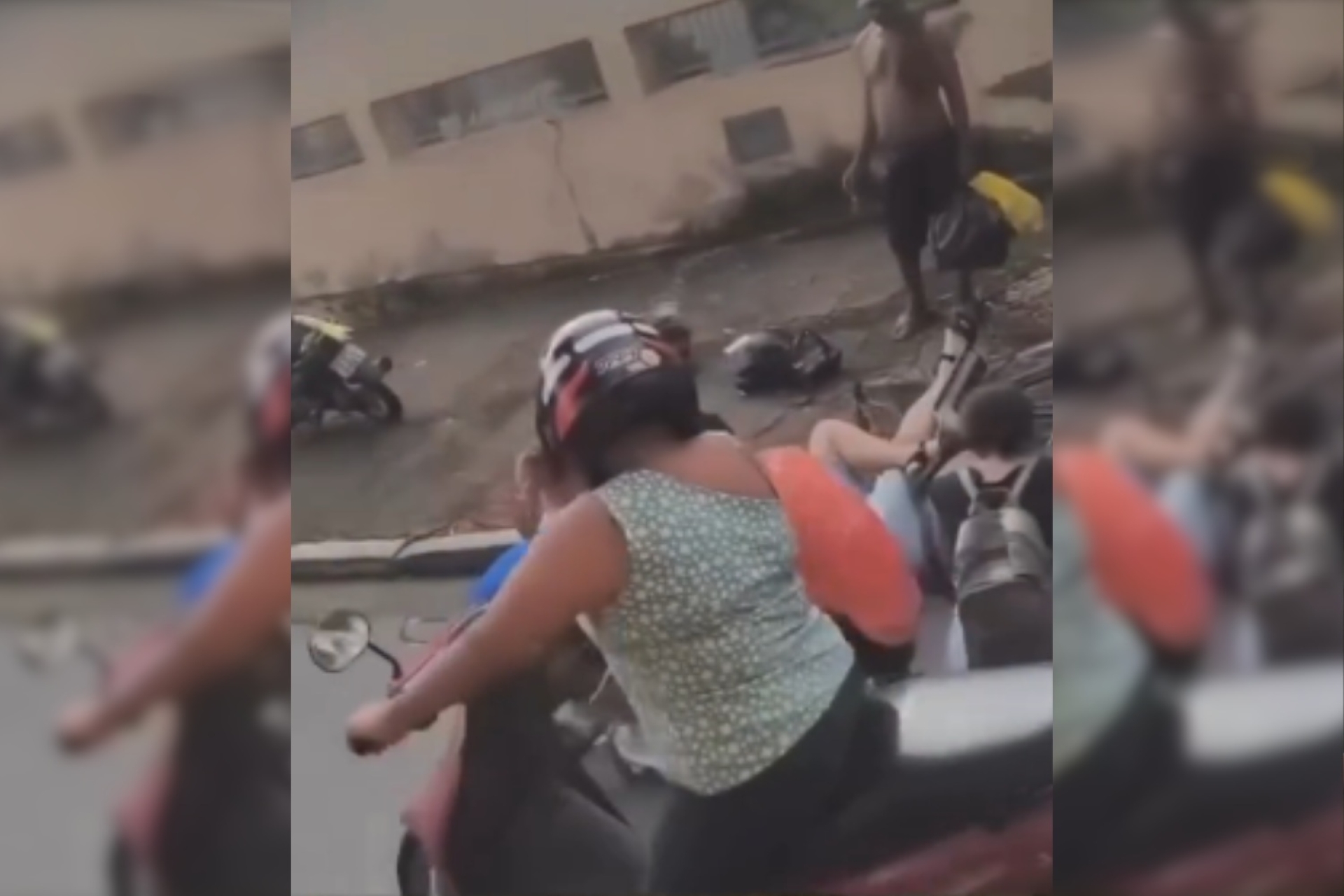 La curiosidad le jugó en contra: motociclista quiso ver un accidente y terminó involucrada