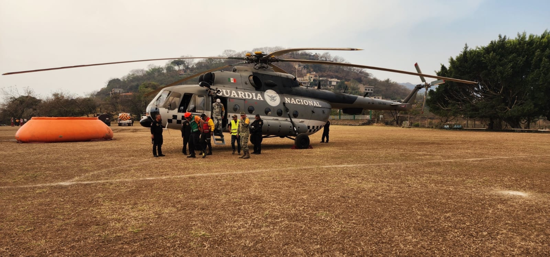 Activa GN plan en apoyo de combate de incendio en Santo Domingo