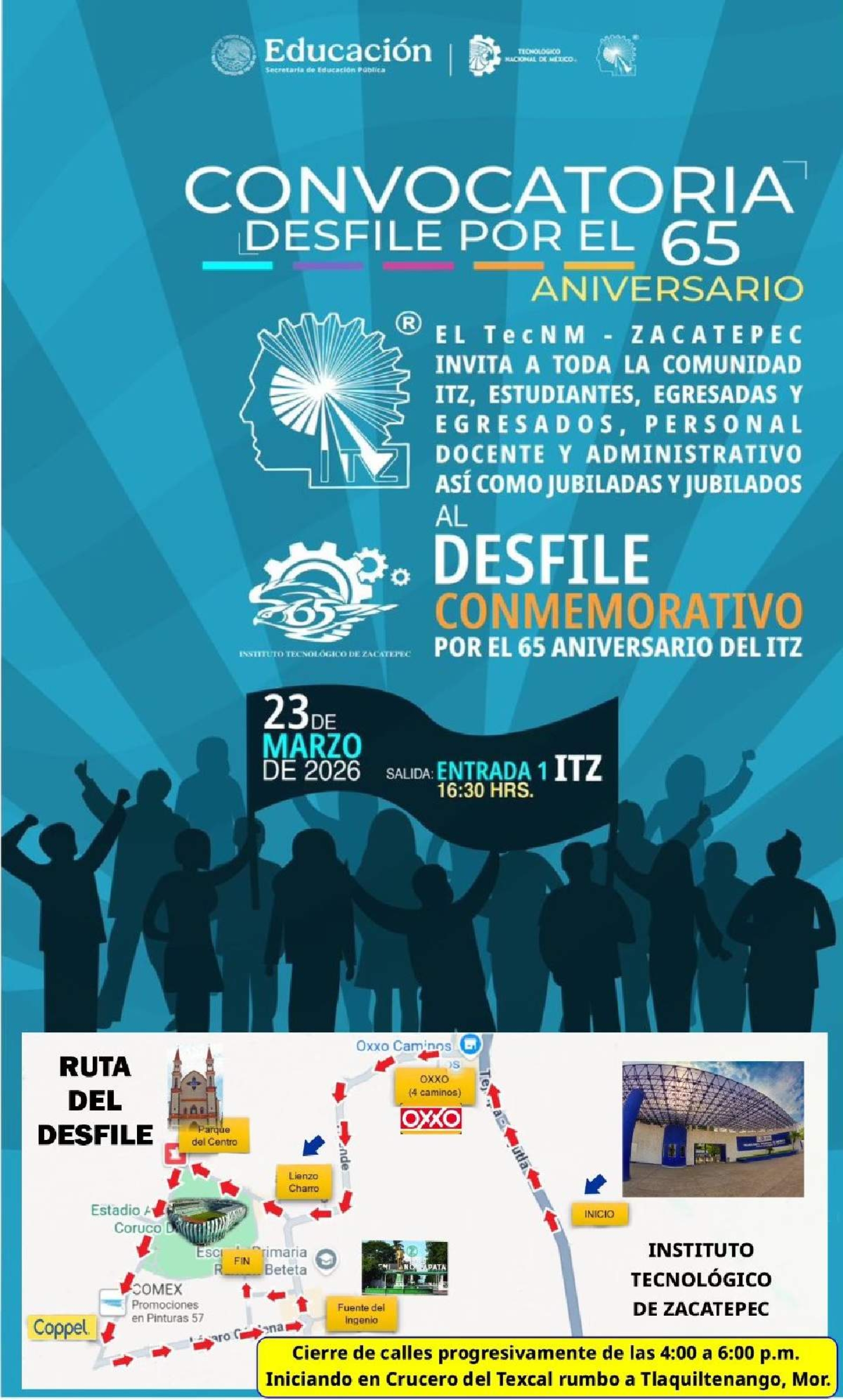 Celebrará ITZ su LXV aniversario esta semana