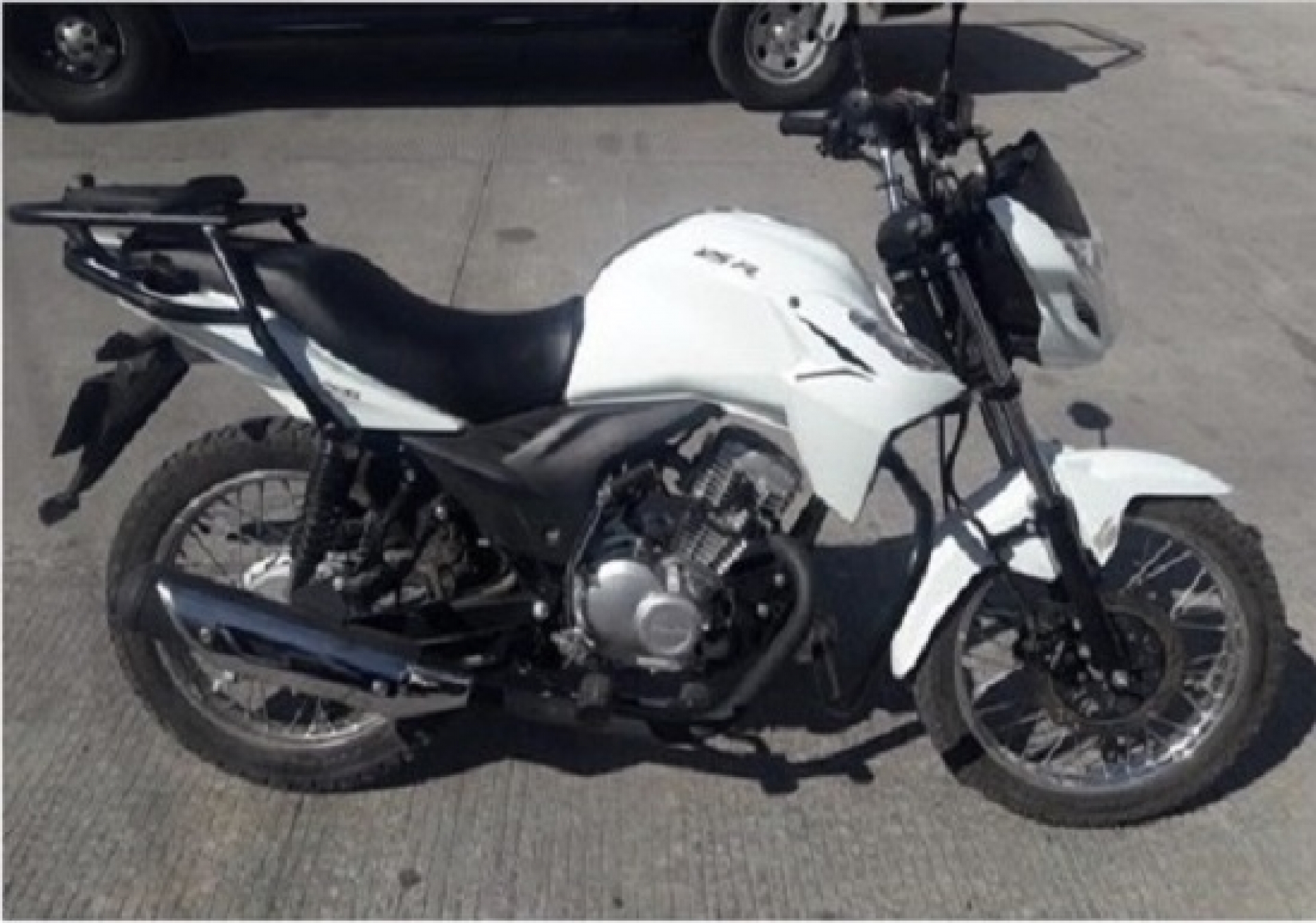 Traía una moto robada