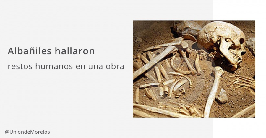 Dos albañiles descubrieron una osamenta en Jiutepec