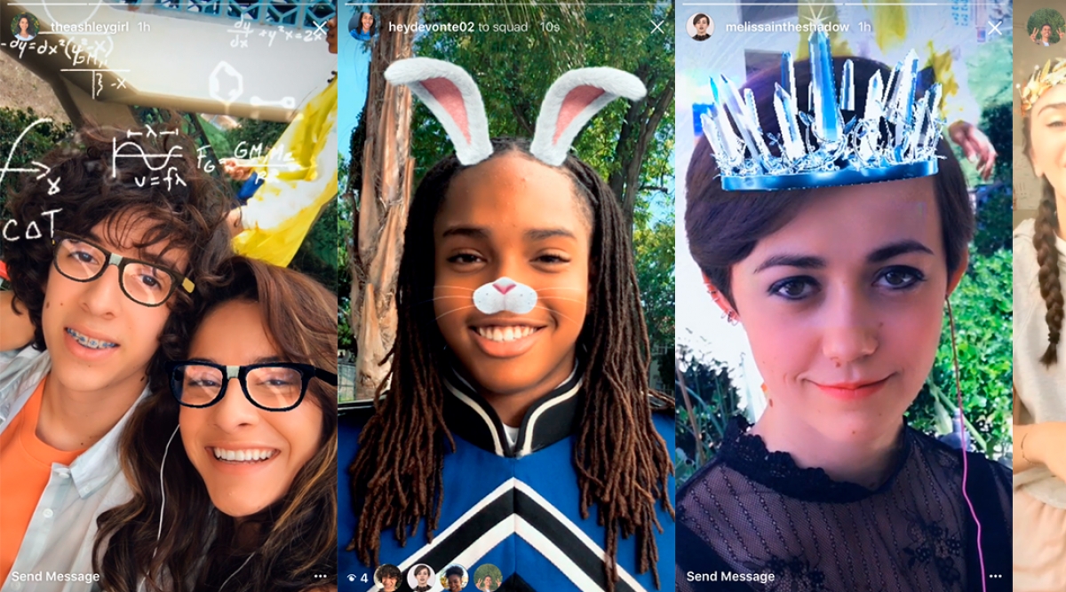 Instagram también copia a Snapchat con sus nuevos filtros de realidad aumentada