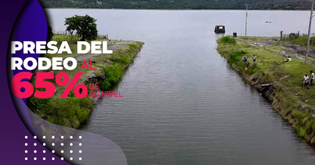 Presa de El Rodeo alcanza 65 por ciento de su nivel