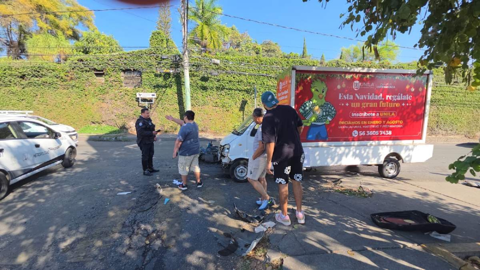 Una joven resultó herida durante accidente vial