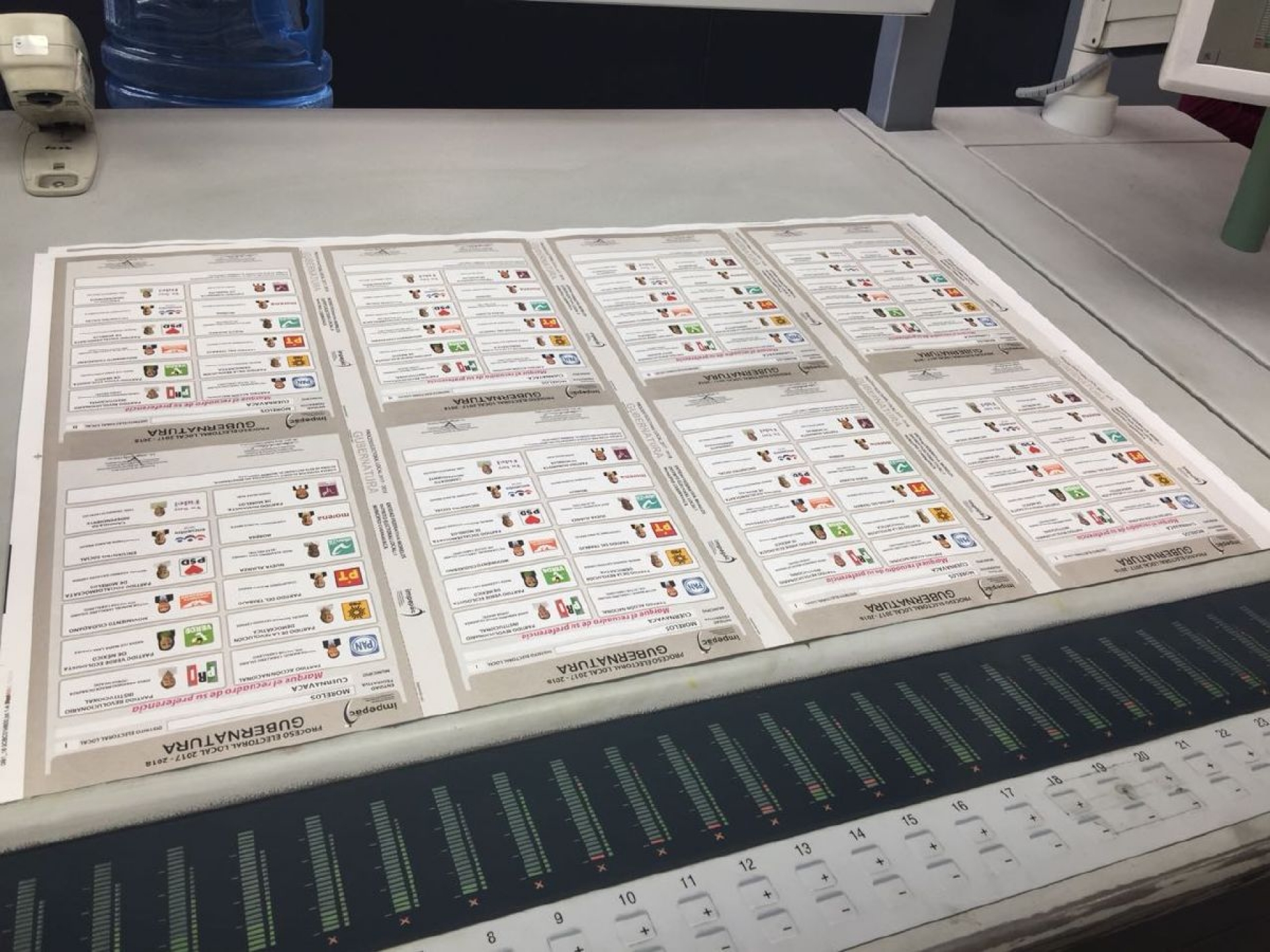 Ayer comenzó la impresión de boletas de elección local
