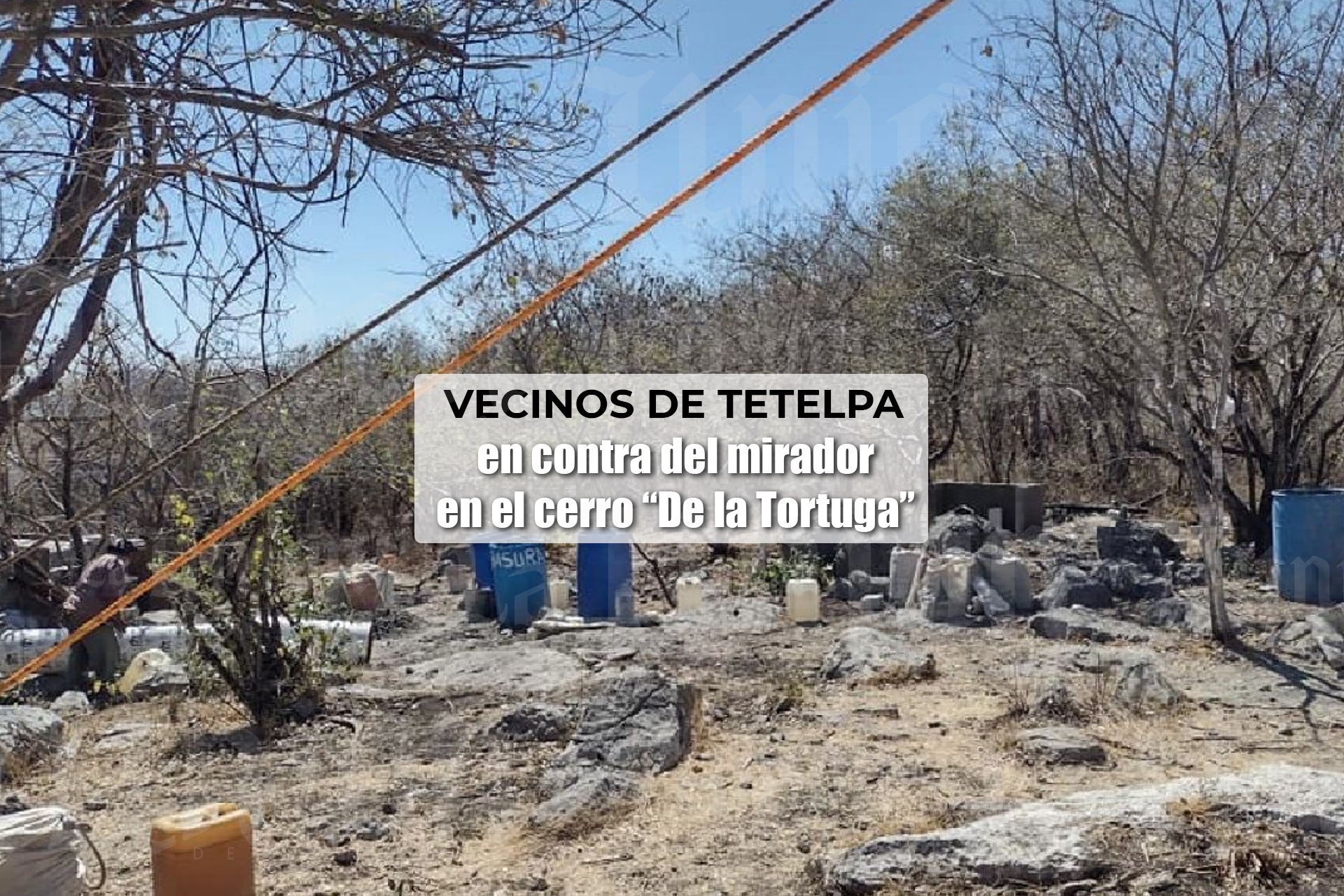 Aseguran que ya construyen mirador en el cerro “De la Tortuga”
