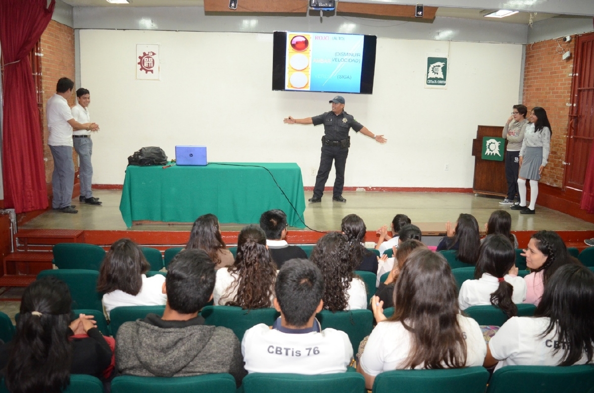 Fomentan la cultura vial en estudiantes de Cuautla