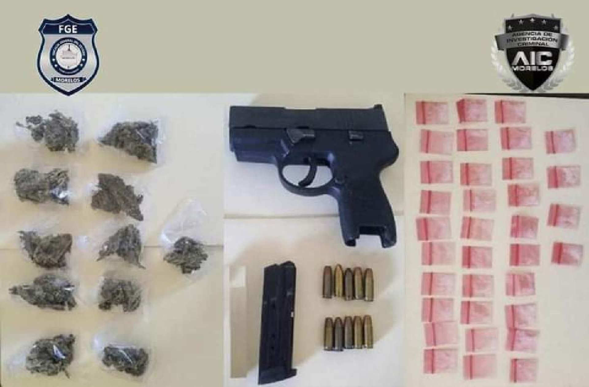Atrapan a individuo armado y con droga en Zacatepec