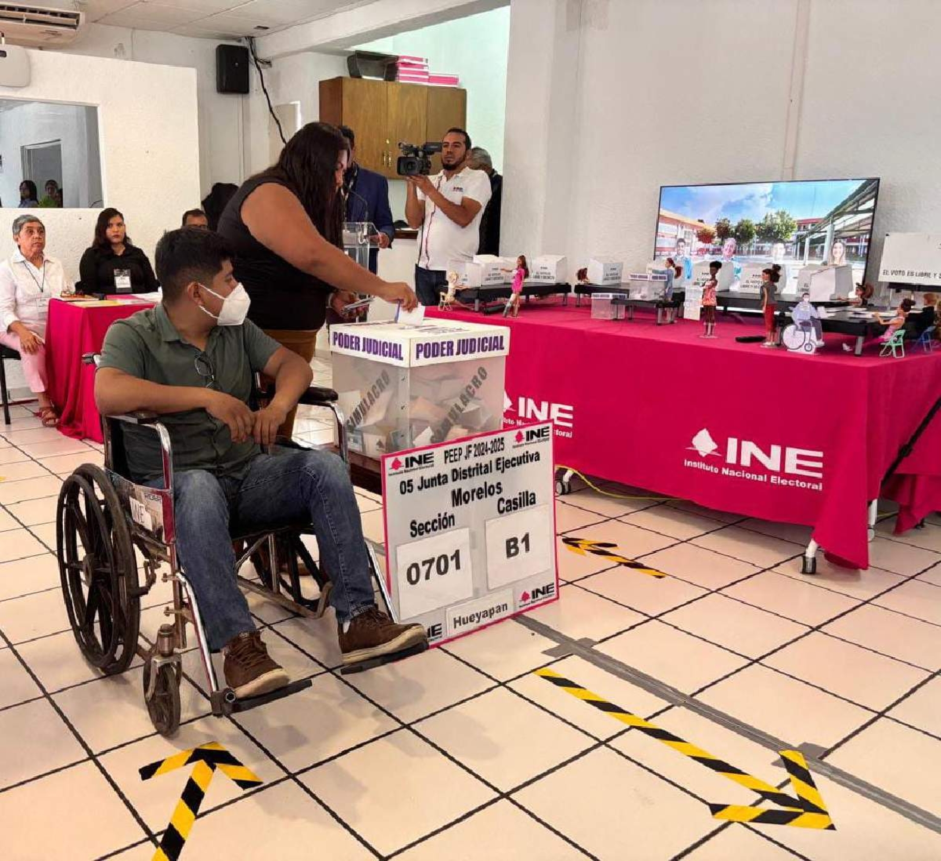 Realizó INE simulación de elecciones del 1 de junio