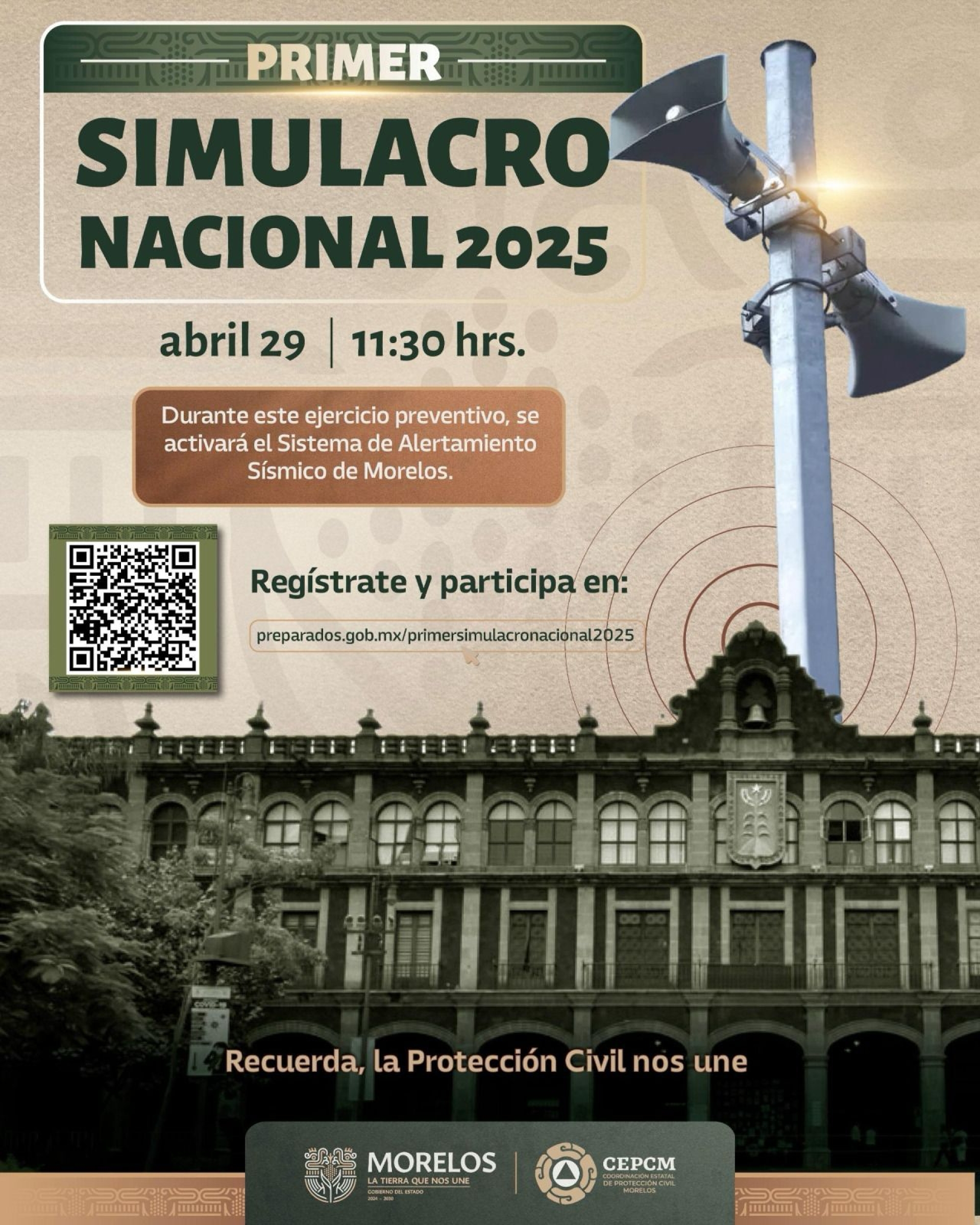 Hoy se realiza el 'Primer Simulacro Nacional 2025', a las 11:30 horas